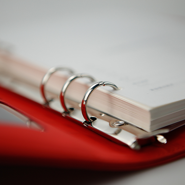 愛(ài)歐裝訂方式--圈裝（鐵圈，塑料圈裝）